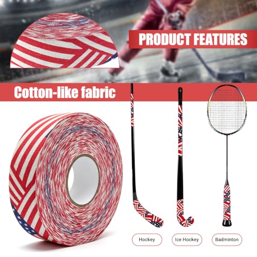 Pink Lacrosse Tape 2.5cm x 25m Sport Grip Tape for Hockey & Stick - Stars and Stripes Variation
