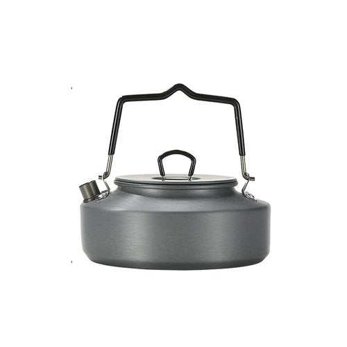 Campingmoon Camping Tea Kettle Portable Camp Coffee Tea Pot Lightweight Aluminum Water Boiler for Backpacking Picnic Fishing 0.8L