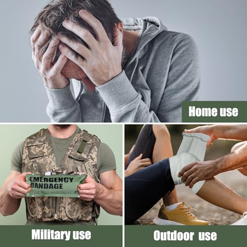 6" Israeli Style Emergency Bandage, Compression Trauma Wound Dressing, Combat Tactical First Aid Kit IFAK Supplies, 2 Count