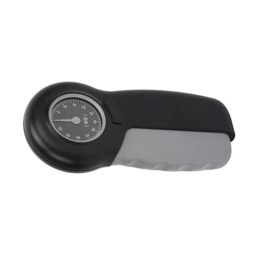 Ergonomic Hand Grip Dynamometer Strength Tester, Pointer Display Forearm Wrist Exercise Device for Athletes, Dark Gray