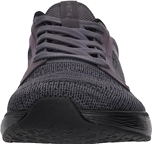 WHITIN Men's Wide Running Shoes with Zero Drop Sole & Rubber Outsole - Grey, 11-11.5 Wide