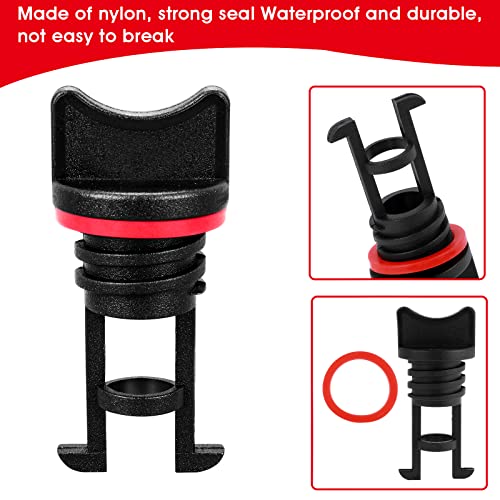 8 Pcs Kayak Drain Plugs with Rubber Gaskets - Marine Grade Threaded Hull Seals