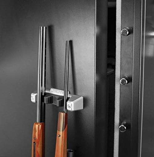 Lockdown Magnetic Barrel Rest with Rubber Contact Points for Gun Vault Organization, Storage and Security