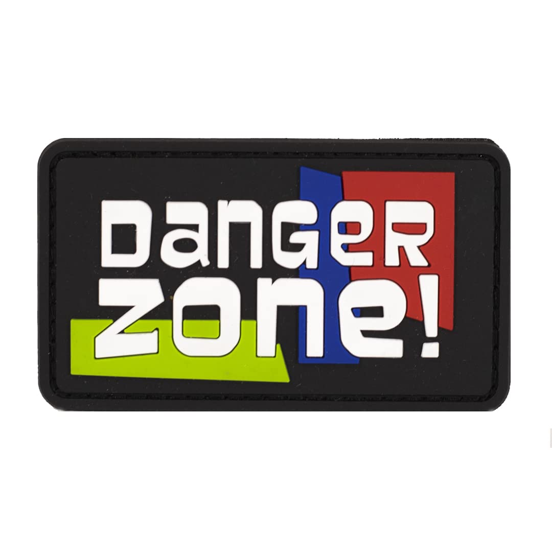 Danger Zone - PVC Morale Patch | Hook & Loop Backing