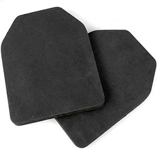 Airsoft Wargame Tactical Soldier Gear EVA Body Carrier Vest SAPI Shock Plate Dummy Armor Ballistic Model Kit Black 2 PCS