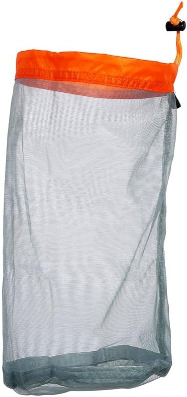 Mesh Storage Bag, Durable Nylon Drawstring Bag, Outdoor Storage Bag, Camping Essentials, Lightweight Hiking Bag, Travel Gear Organizer, for Camping, Hiking, Travel, and Picnic