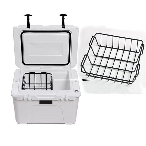 XBwhoz Cooler Basket for YETI Tundra 50 or 65,1PCS,Stainless Steel Storage Dry-Goods Basket Compatible with Cabela's 60QT,Igloo 52QT,Ozark Trail 52QT,Pelican Elite (45 & 70) etc
