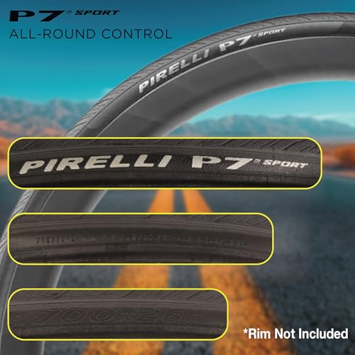 Pirelli P7 Sport 26-622 700x26c Performance Bike Tire - Black Sidewalls