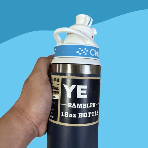 Bottle Adapter with Double Sealing Ring Compatible with Yeti to Cirkul | BPA Free Plastic, Food Grade Silicone | Fits 12, 18, 26, 36, 46, 64 oz YETI Rambler Bottles（White）