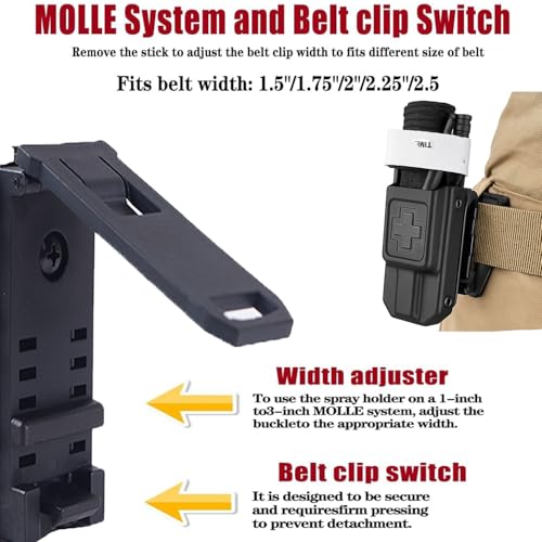 MOLLE Tactical Tourniquet Holder with QLS Adapter for CAT GEN 7 - Clip Version