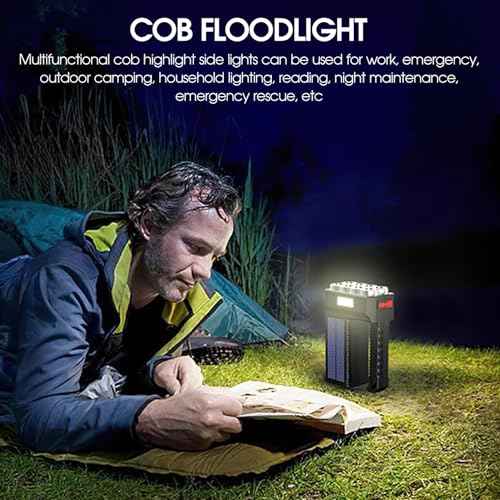 Flashlight Rechargeable Flashlights, 2pcs 2000 High Lumens Super Bright 8 LED COB Sidelight with 3 Modes, Portable Lightweight Waterproof Spotlight Flashlight for Emergency