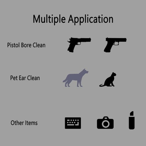 MIDUG 2400 Count 1 Inch Square Gun Cleaning Patches Pad in Clear Storage Box Lint Free Gun Cloth for .20 Cal .22 Rifle Maintenance Kit