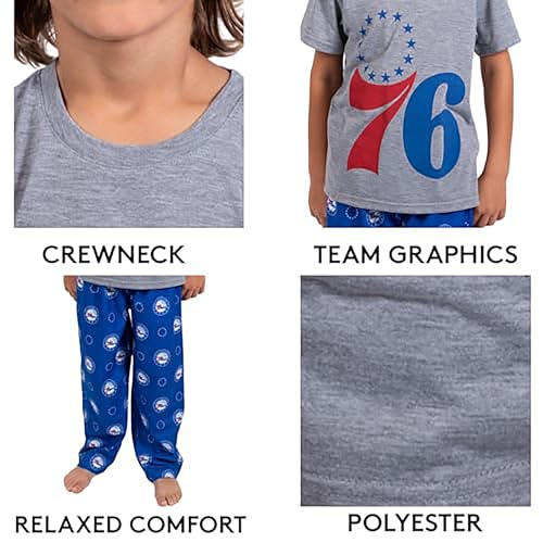 New York Knicks Youth NBA 2-Piece Pajama Set Boy Sizes - Lounge Pants & Tee