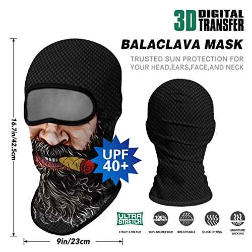 Venswell 3D Balaclava Ski Mask Cool Skull Animal Full Face Mask Cycling/Motorcycle/Halloween
