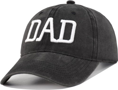TSSGBL Plus Size XL/XXL DAD Embroidery Vintage Washed Baseball Cap for Extra Large Big Heads Men Black Ball Cap Birthday