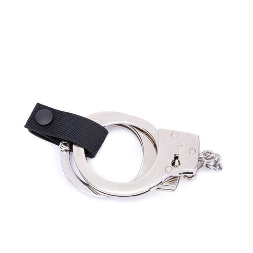 Handcuff Strap Holder 2Pcs Handcuff Belt Straps Single Snap Nylon Hand CuffBelt Keeper Chain HandcuffHolder Strap Belt Clip Quick Release Hook 2.25" Tactical Cuffs Carrier for Duty Belts