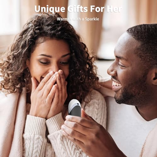 Hand Warmers Rechargeable [Double-Sided Heating] [Equipped with Heat-conducting Silicone][Comfortable] for Skiing Golf Hunting Hiking Outdoor Camping