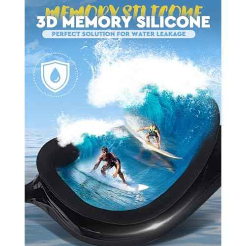 Swimming goggles, Anti Fog & UV Swim Goggles, Clear Pool Swim Goggles, Leak-proof Swimming Goggle for Adult Men Women