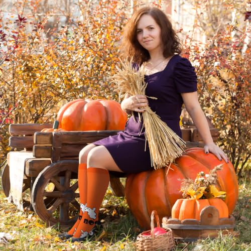 Junely Compression Socks for Women Knee High Stockings Halloween01