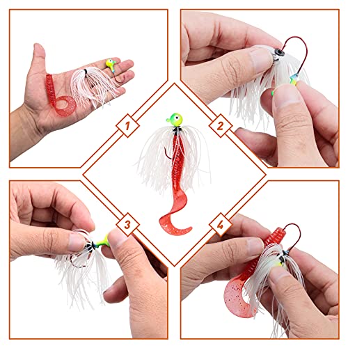 Silicone Fishing Jig Skirt Set for Bass & Walleye Lures - 18 Bundles