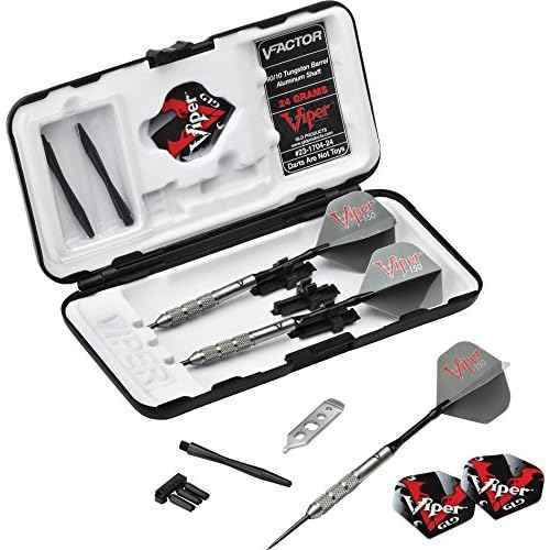 Viper V-Factor 90% Tungsten Steel Tip Darts with Storage/Travel Case