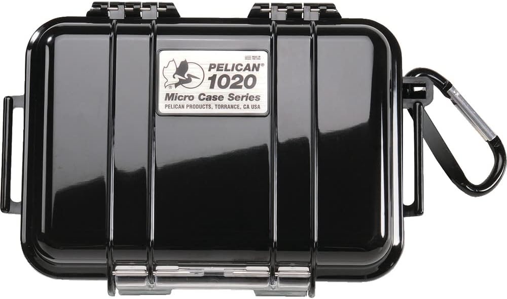 Pelican 1020 Micro Case (Black/Clear)