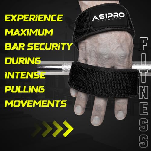 Figure 8 Lifting Straps Heavy-Duty Padded Deadlift Wrist Support Black Medium