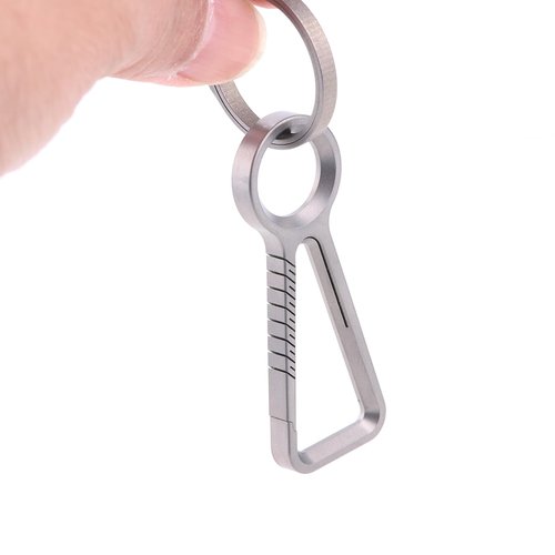 Titanium Keychain with Key Ring Key Holder Quick Release Keychain Mini Comapct Size EDC Tool