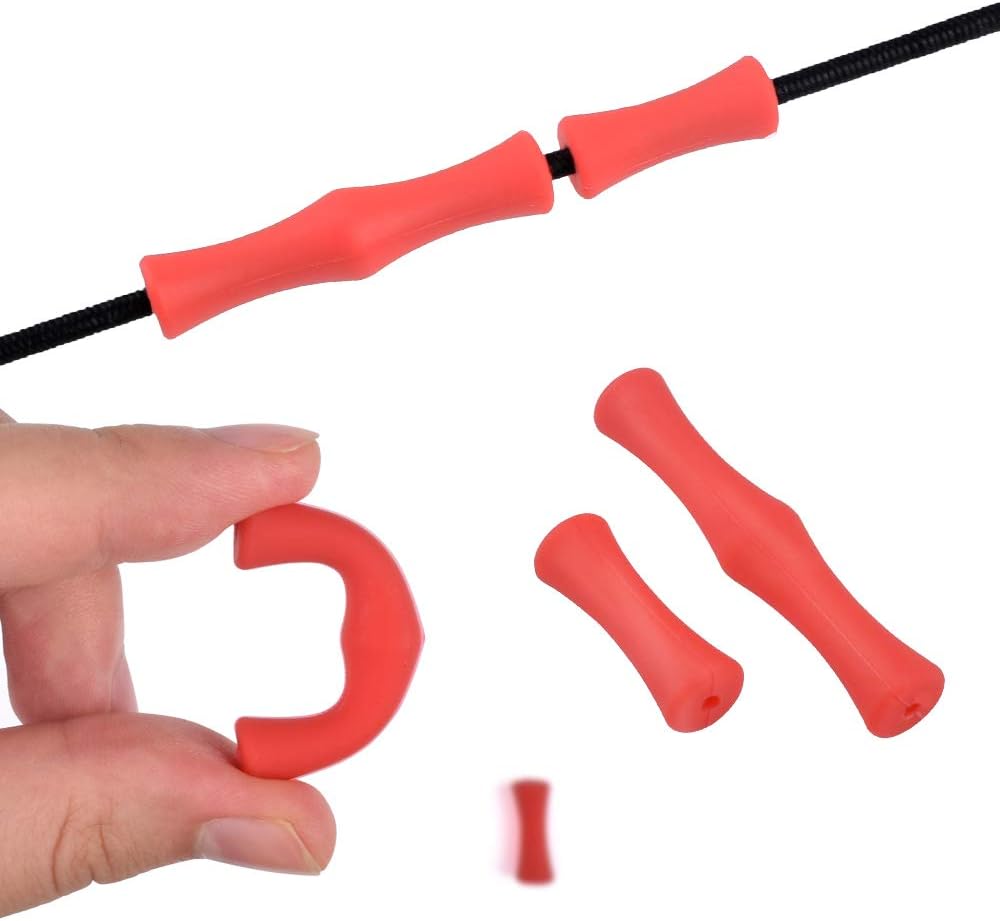 YLS Archery Bowstring Finger Savers Finger Guards Shooting Practice Finger Protector Easy Install with Pin