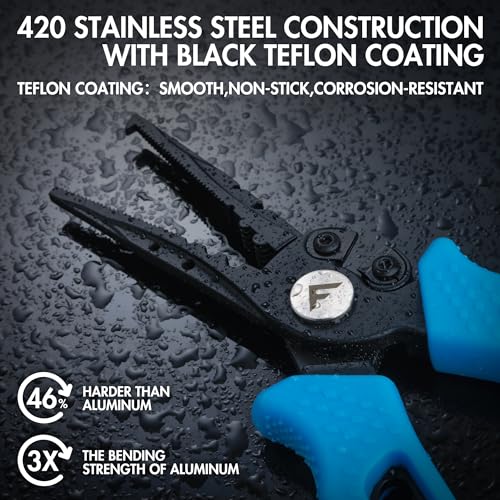 Fishing Pliers - 7-1/2 Inch Stainless Steel Multi-Function Fish Hook Remover & Line Cutter - Plier