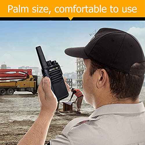 Retevis RT68 Walkie Talkies for Adults, 2 Way Radios Long Range, Hands Free, 1200mAh Battery, Portable Walkie Talkie Rechargeable with USB Charging Base, for Hunting Hiking (4 Pack)
