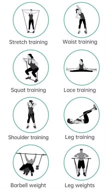 HORNO Resistance Bands, Pull Up Bands, Exercise Workout Bands for Working Out Perfect for Gym Home