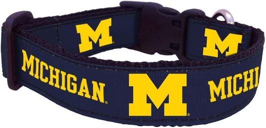 NCAA Michigan Wolverines Collegiate Dog Collar, Small