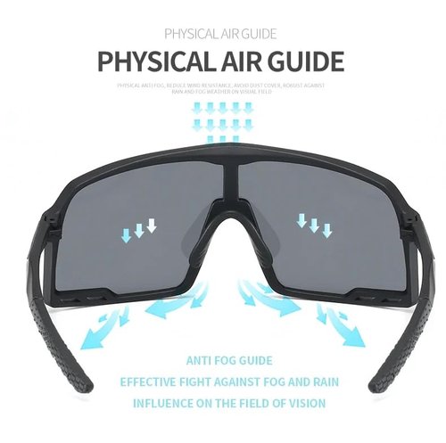 HUVORA UV400 Protection Shield Sports Sunglasses for Men Women Cycling Baseball Basketball Golf Lightweight Non-slip Stylish Goggles (Blue Mirrored)