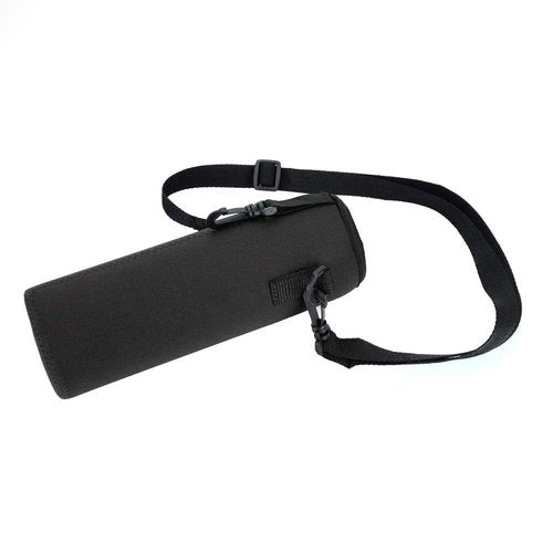 Outdoor Sports Water Bottle Bag, Wearable Colorfast Thermal Water Bottle Case Cover Sleeve with Strap (Black) Water Bottle Sling Holder
