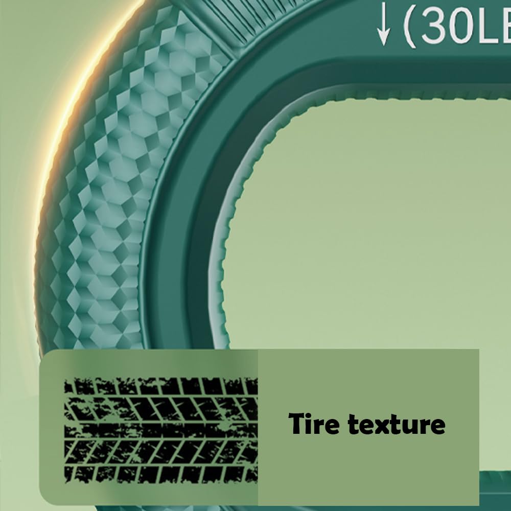 Hand Strengthener Grip 3 in 1 Rubber Circle Finger Wrist Exercise Squeezer 20 30 40 50 60 70 80 Pounds