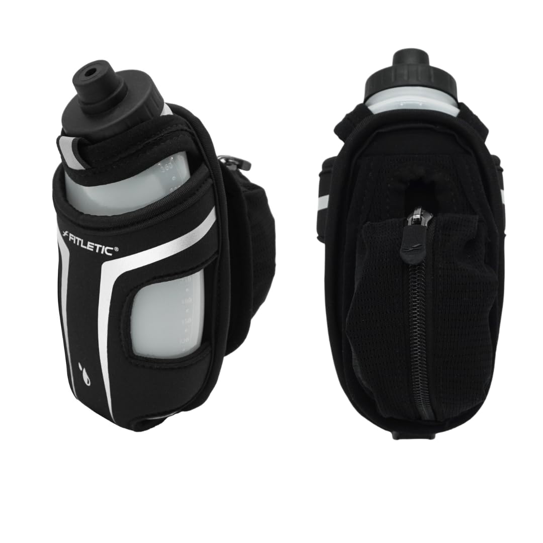 Fitletic HydraPocket Handheld Water Bottle Carrier (Black)