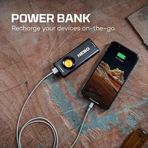 NEBO Slim+ 1200, Powerful and Rechargeable 1200 Lumen Pocket Light