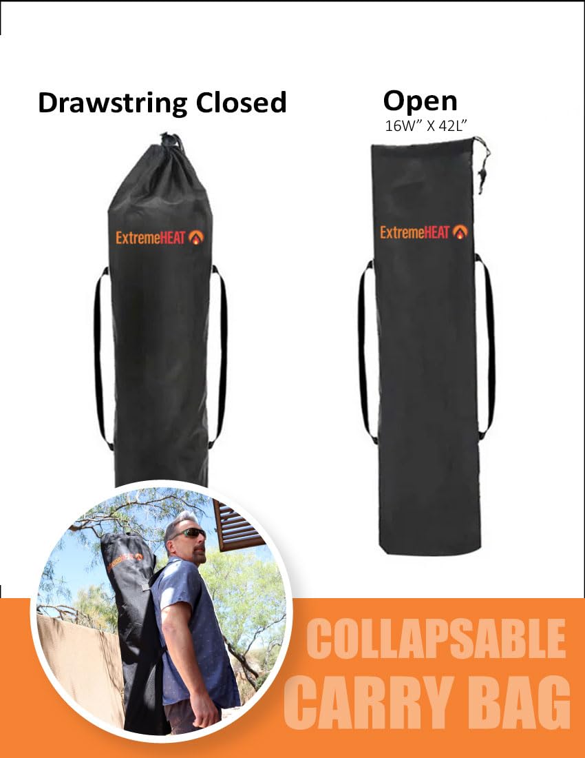 ExtremeHEAT Heated Camping Chair | Water-Resistant Heated Outdoor Chair with 3 Heat Settings | Folding Heated Chair for Outdoor Sports, Camping, and More | Battery Not Included