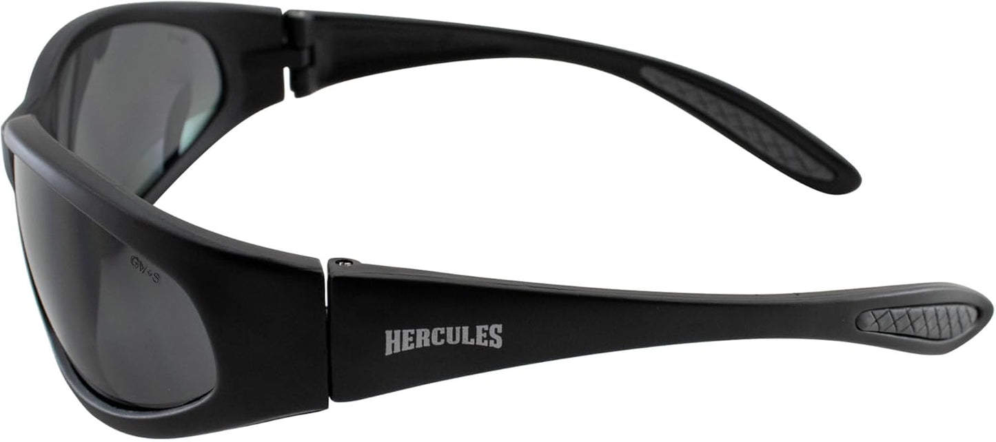Global Vision Three (3) Pairs Hercules Safety Sunglasses with Clear, Smoke, and Yellow Lens
