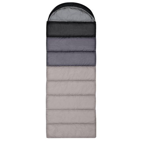 Outplea Lightweight Backpacking Sleeping Bag for Adults Hiking Camping, Compact 3 Seasons Sac Couchage, Grey