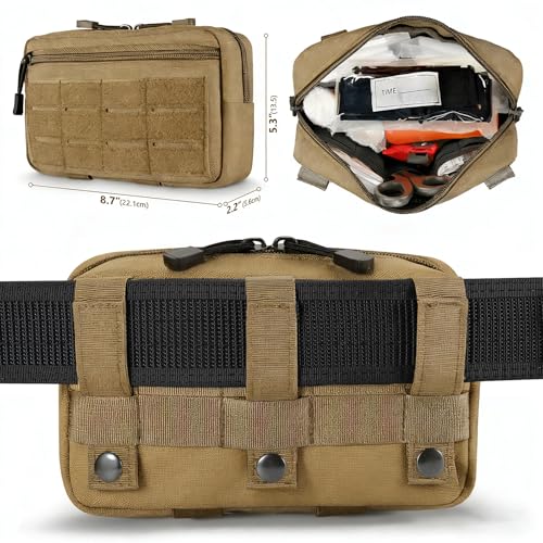 Trauma First Aid Kit with Tourniquet Israeli Bandage 34 pcs Brown