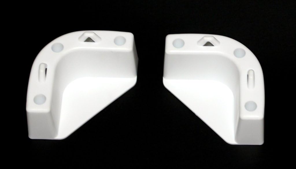 JSP Manufacturing Boat Marine Cooler Mounting Kit for Yeti Igloo Engle Coleman (Set of 4) Black or White