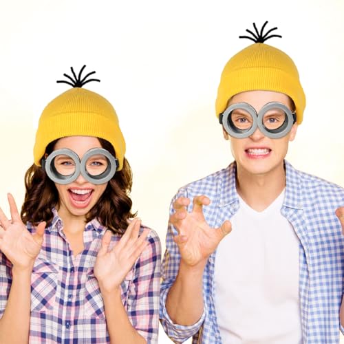 2 Pack Halloween Goggles for Adult Kids, Goggles Glasses Costume Accessories for Men Women Cosplay Party Set