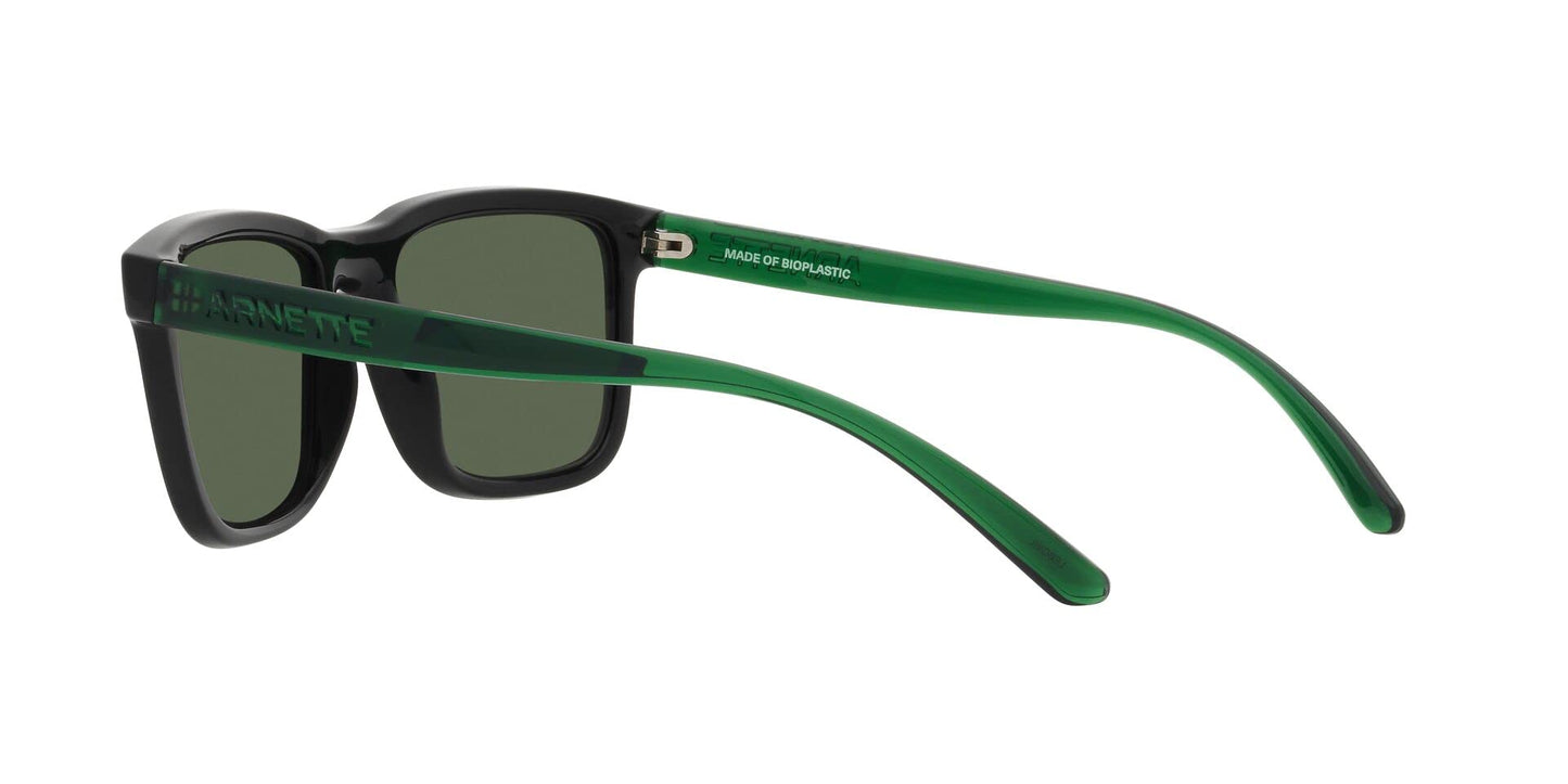 Arnette AN4321 Lebowl Square Sunglasses, Black/Polarized Dark Green, 54 mm