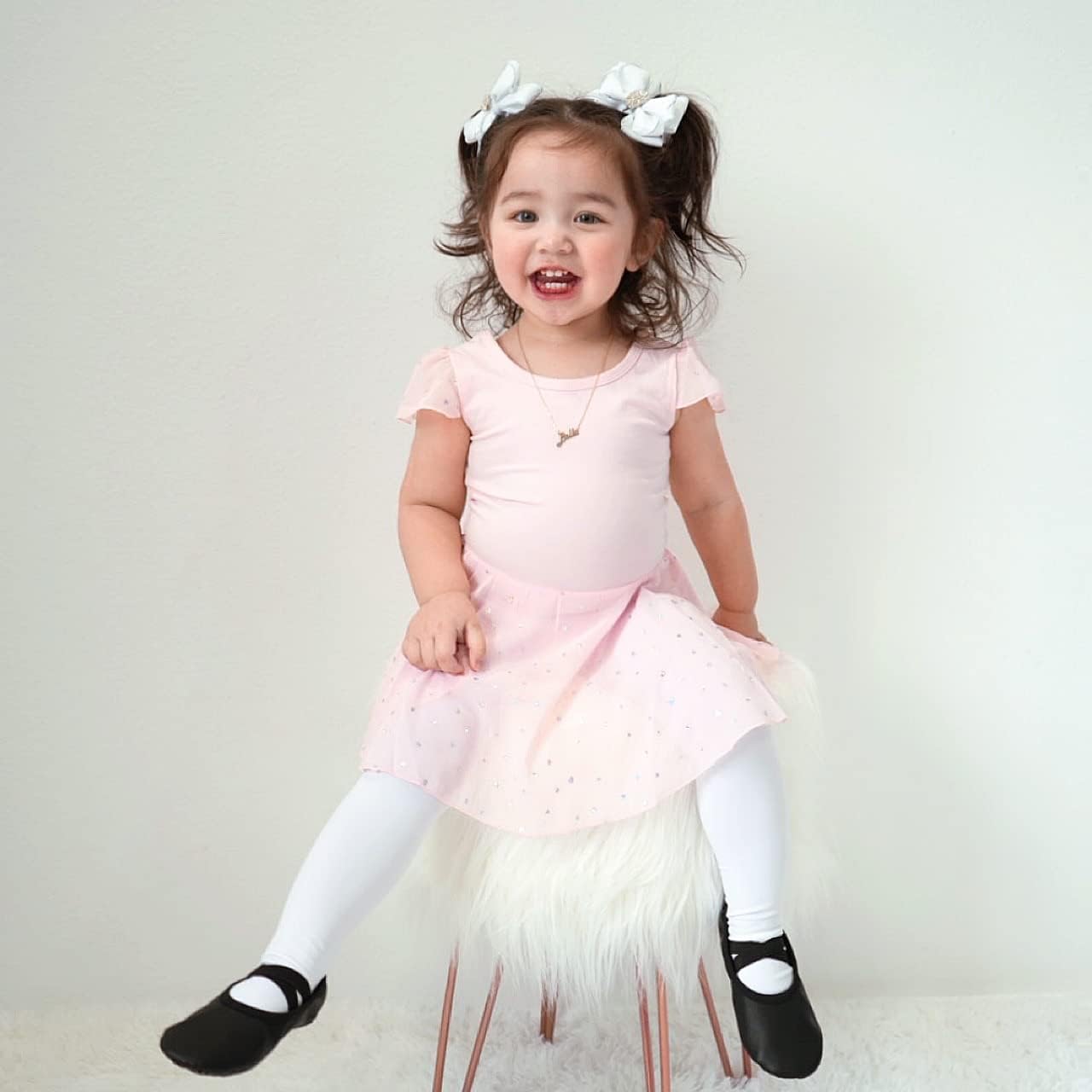 Stelle Girls' Ultra Soft Pro Dance Tight/Ballet Footed Tight(Toddler/Little Kid/Big Kid),2WT,XXS