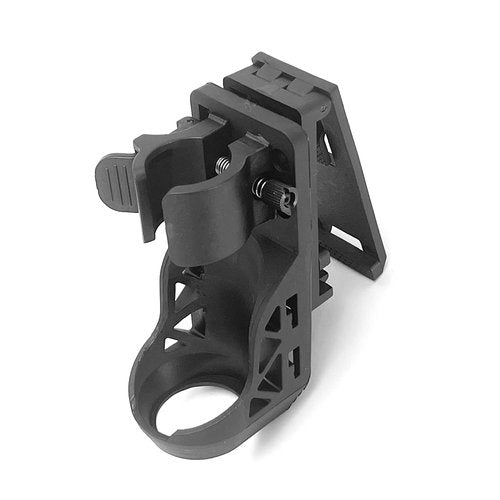 Tactical Flashlight Holster,Flashlight Holster for Belt, Flashlight Holder with Lever Side Lock System Rotatable Torch Holder Fit for 1"-1.55" Dia. Flashlight