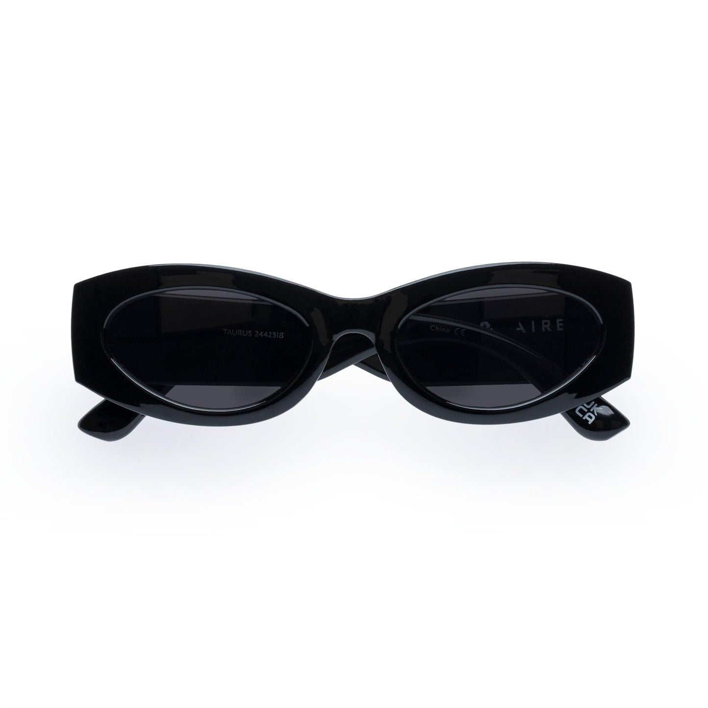 AIRE Taurus Sunglasses - Black, Oval, Unisex, Simply Iconic Style