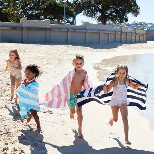 Dock & Bay Beach Towel - Quick Dry, Sand Free - Compact, Lightweight - 100% Recycled - Includes Bag - Cabana - Light Pink - Large (160x90cm, 63x35)