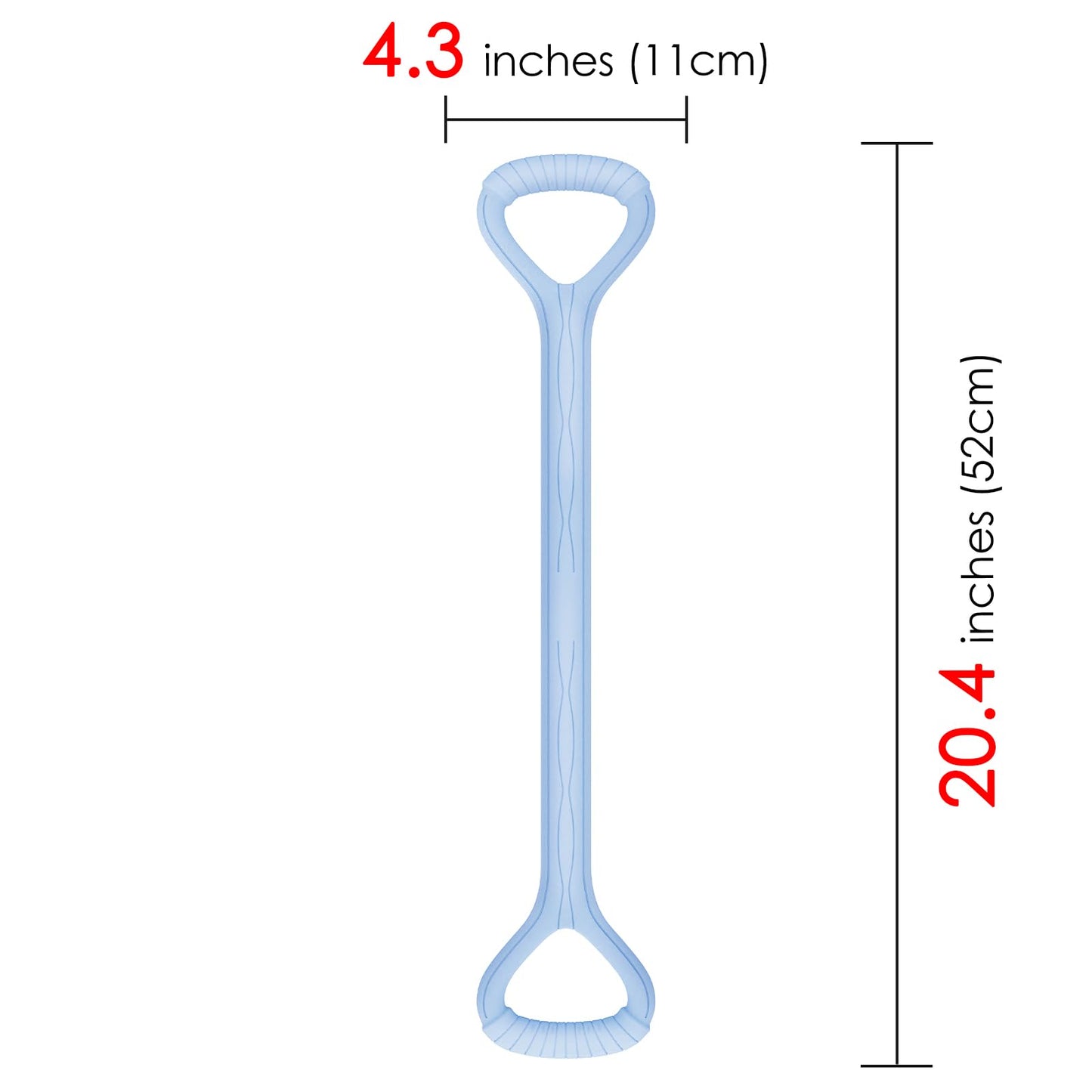 Adorila Figure 8 Resistance Band, for Men's and Women's Fitness, Portable Elastic Ropes for Yoga, Pilates（10LB Blue）